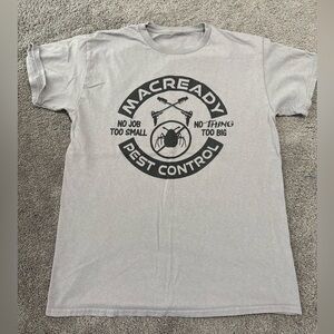 Macready Pest Control The Thing Gray Men’s T-Shirt Size M Worn 2x